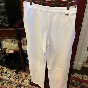 Ladies White St John Slacks